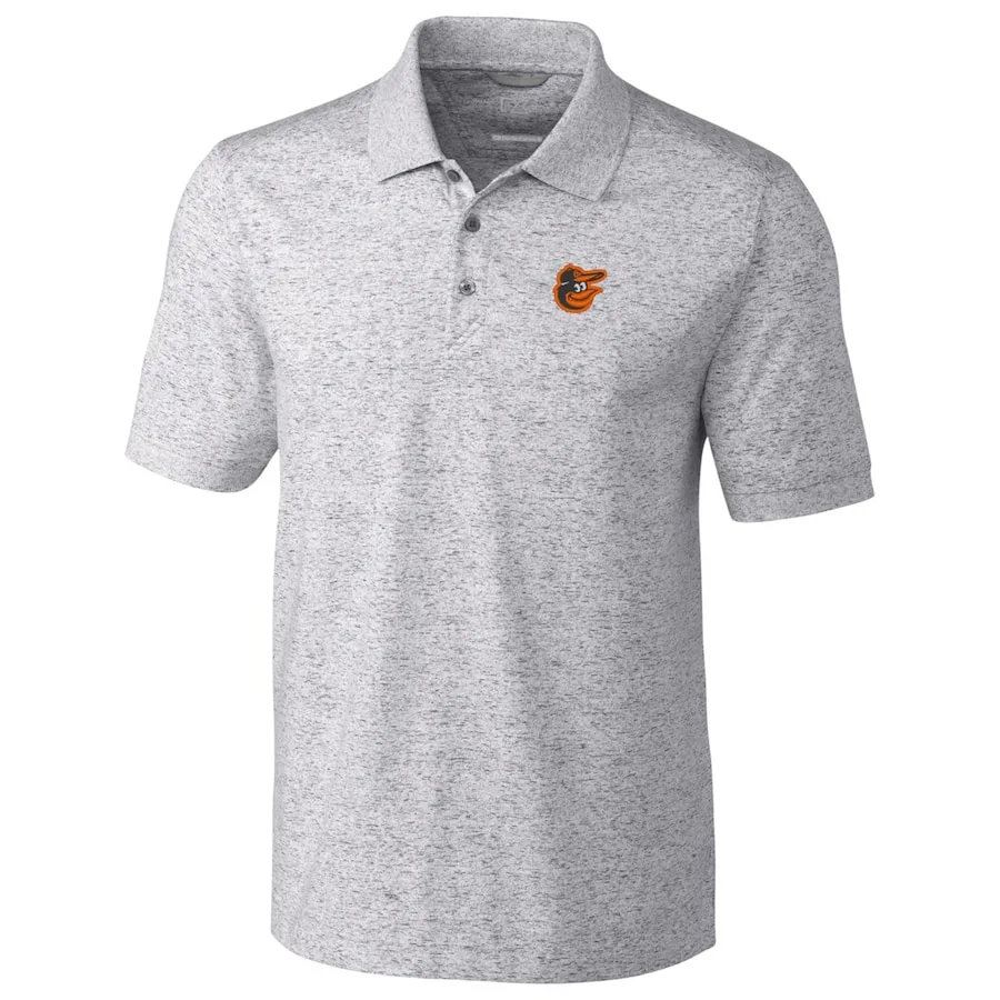 Baltimore Orioles Cutter & Buck Advantage Polo Space Dye - Gray