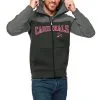 Men's St. Louis Cardinals Antigua Steel/Charcoal Wordmark Protect Full-Zip Hoodie