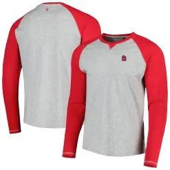 Men's St. Louis Cardinals Johnnie-O Red/Heather Gray Alsen Raglan Long Sleeve T-Shirt