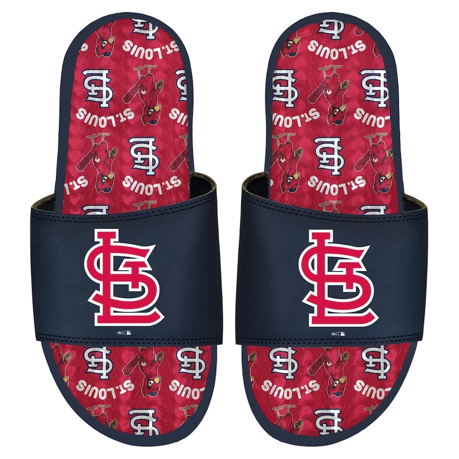 St. Louis Cardinals ISlide Team Pattern Gel Slide Sandals