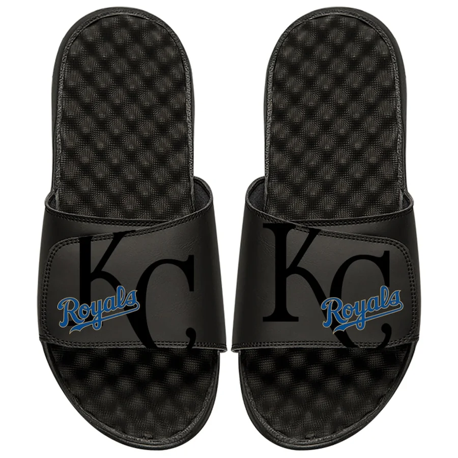 Kansas City Royals ISlide MLB Tonal Pop Slide Sandals - Black