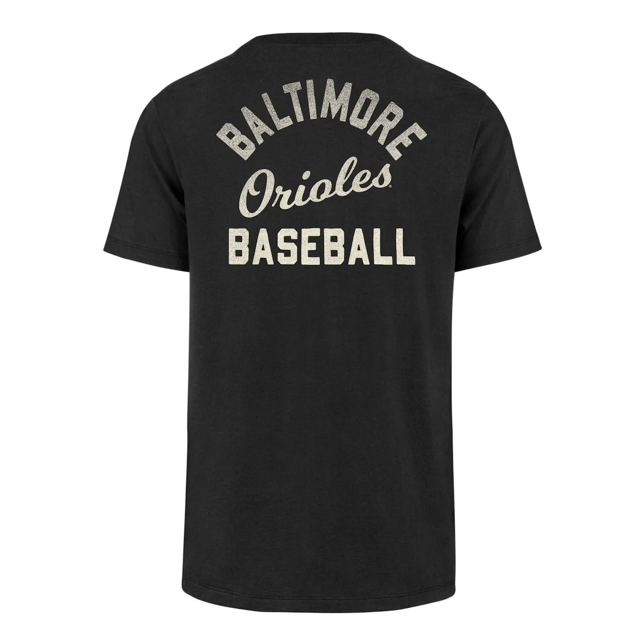Men's Baltimore Orioles '47 Black Turn Back Franklin T-Shirt - Image 3