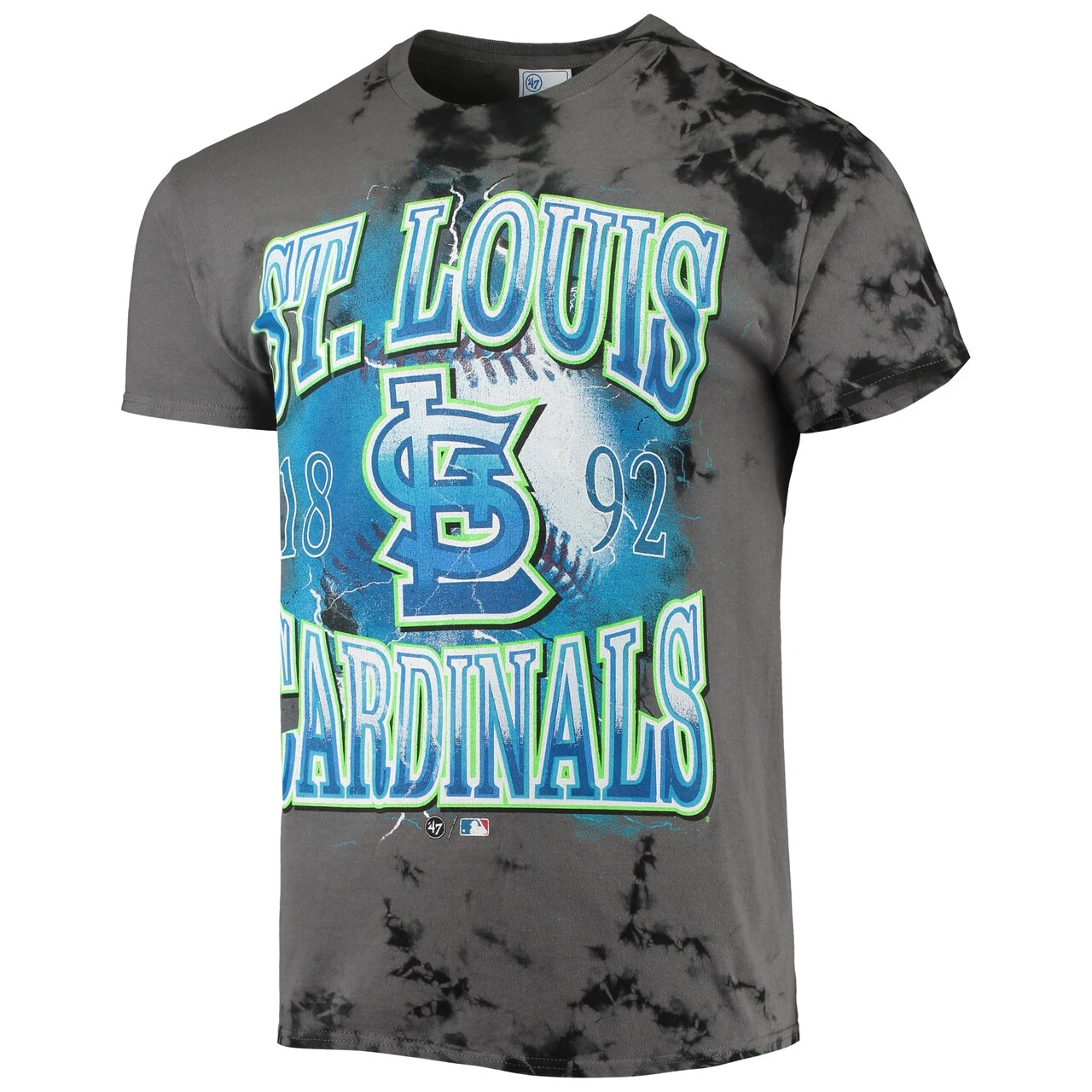 Men's St. Louis Cardinals '47 Charcoal Wonder Boy Vintage Tubular T-Shirt - Image 2