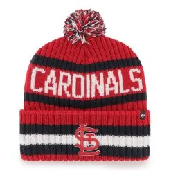 Men's St. Louis Cardinals '47 Red Bering Cuffed Knit Hat With Pom