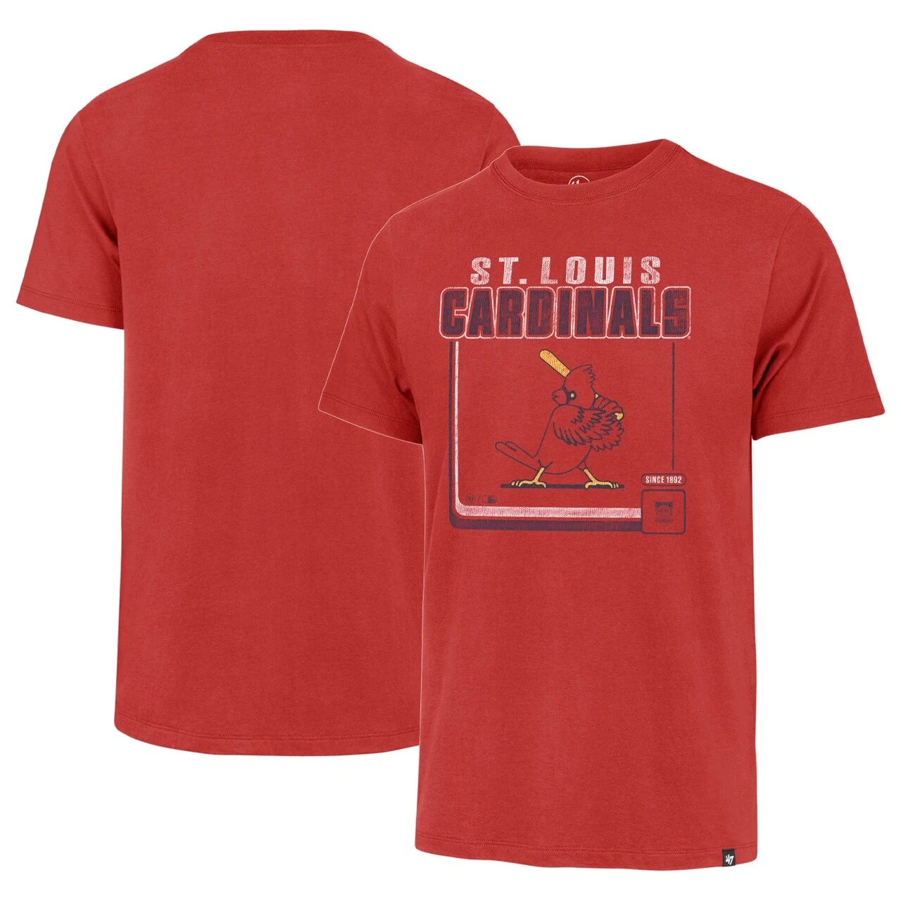 Men's St. Louis Cardinals '47 Red Cooperstown Collection Borderline Franklin T-Shirt