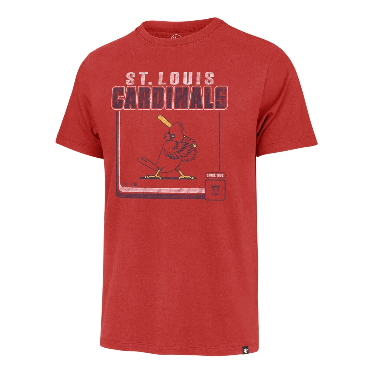 Men's St. Louis Cardinals '47 Red Cooperstown Collection Borderline Franklin T-Shirt - Image 2