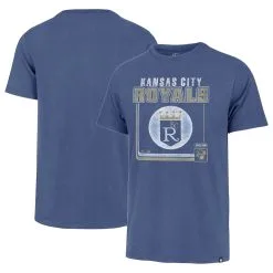 Men's Kansas City Royals '47 Royal Cooperstown Collection Borderline Franklin T-Shirt