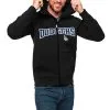 Men's Los Angeles Dodgers Antigua Black Wordmark Protect Full-Zip Hoodie