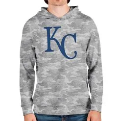 Men's Kansas City Royals Antigua Camo Team Logo Absolute Pullover Hoodie