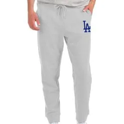 Men's Los Angeles Dodgers Antigua Gray Action Jogger Pants