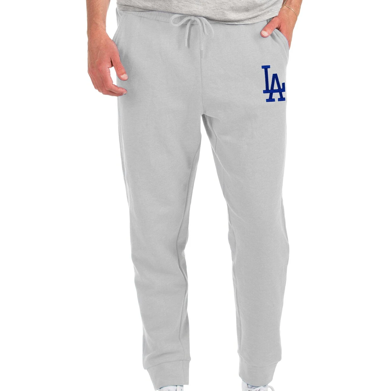 Men's Los Angeles Dodgers Antigua Gray Action Jogger Pants