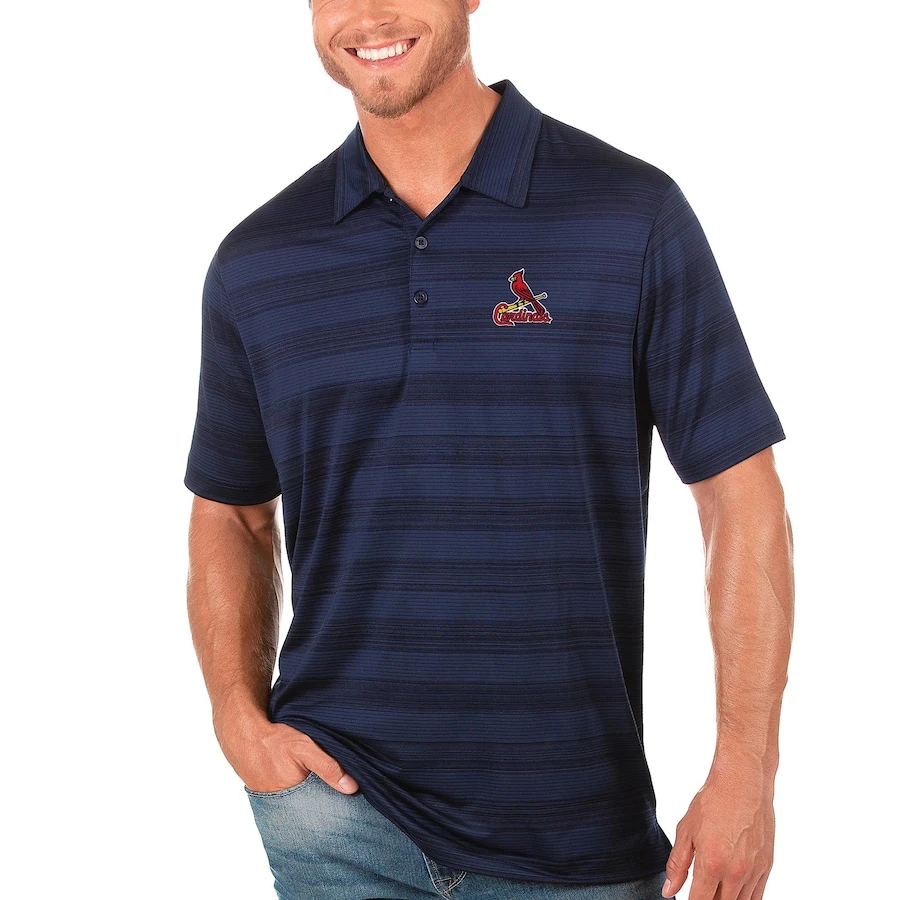 Men's St. Louis Cardinals Antigua Navy Compass Polo