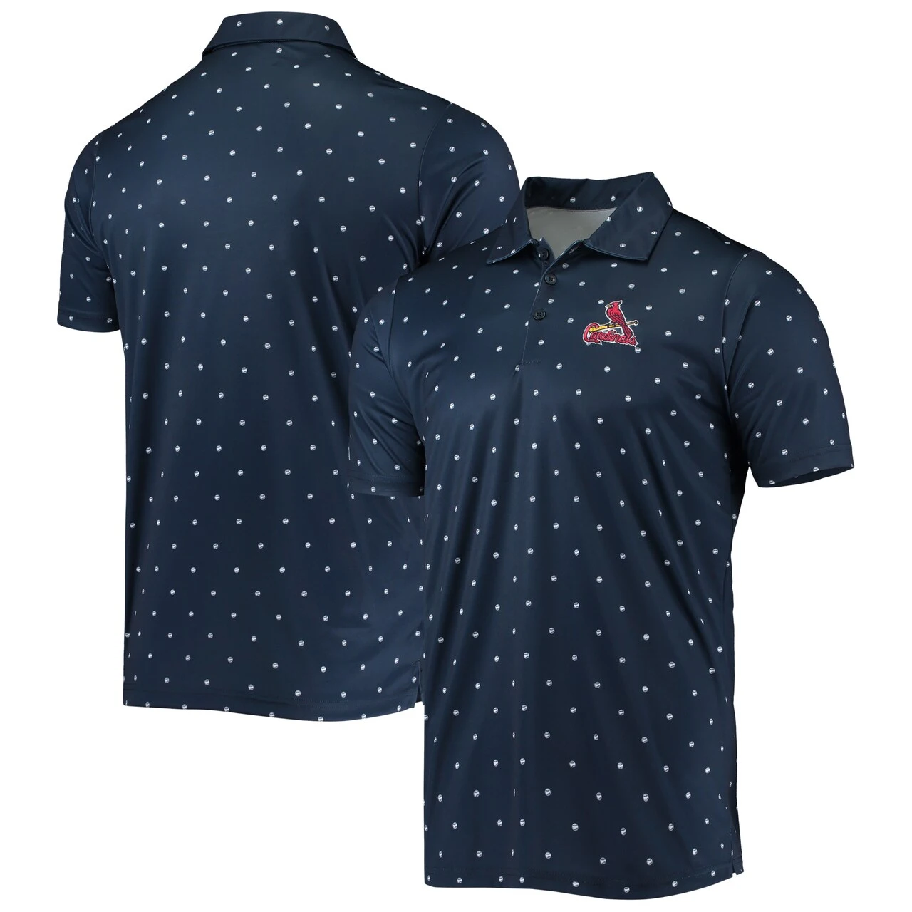 Men's St. Louis Cardinals Antigua Navy Major Polo