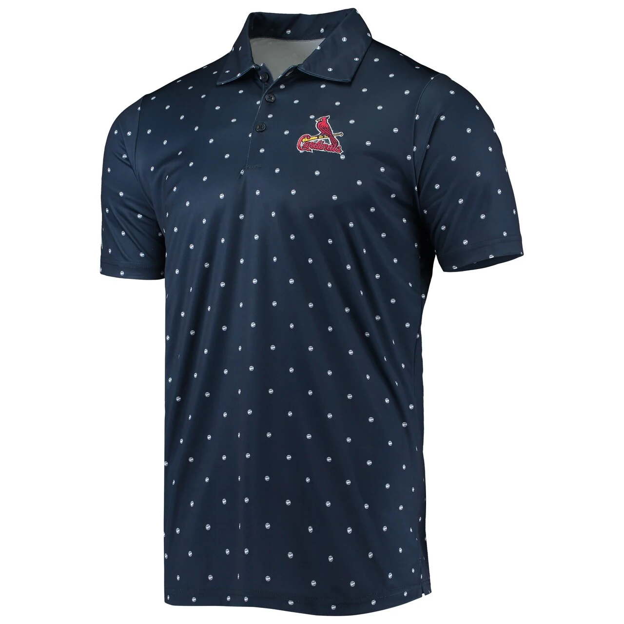 Men's St. Louis Cardinals Antigua Navy Major Polo - Image 2