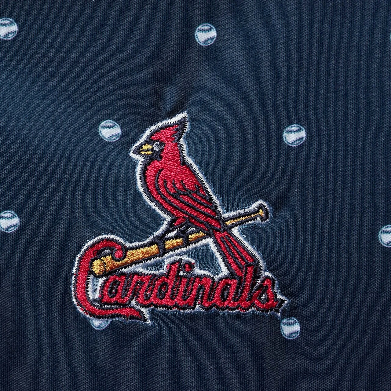 Men's St. Louis Cardinals Antigua Navy Major Polo - Image 4