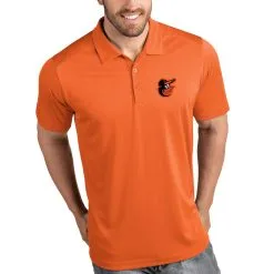 Men's Baltimore Orioles Antigua Orange Tribute Polo