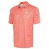 Men's Los Angeles Dodgers Antigua Pink Tonal Crossover Polo