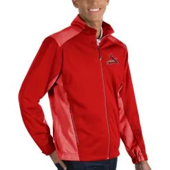 Men's St. Louis Cardinals Antigua Red Revolve Full-Zip Jacket