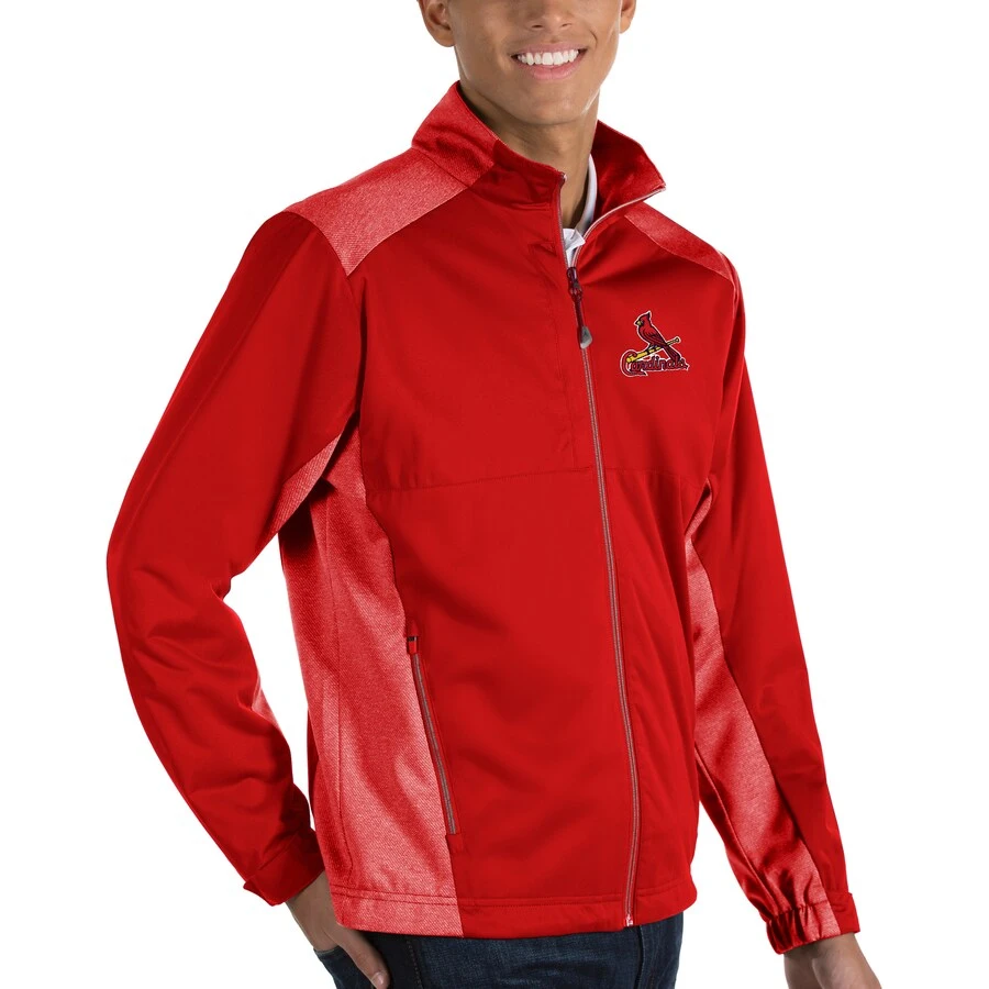Men's St. Louis Cardinals Antigua Red Revolve Full-Zip Jacket