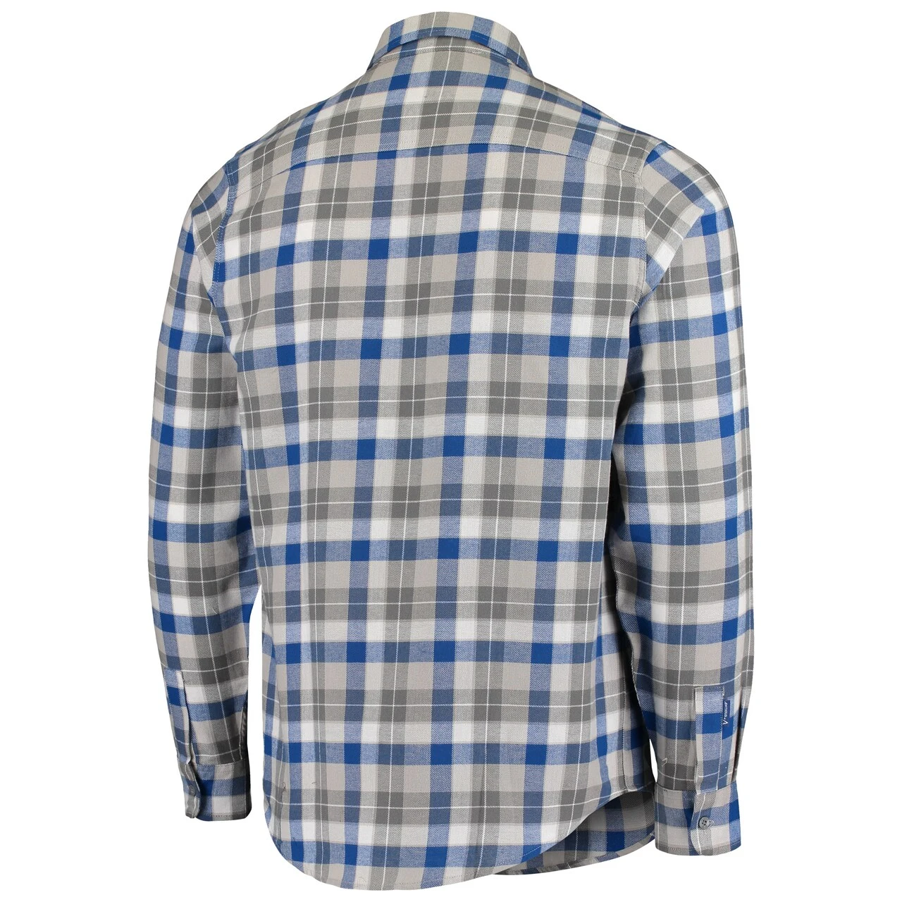 Men's Kansas City Royals Antigua Royal Instinct Flannel Button-Up Shirt - Image 3
