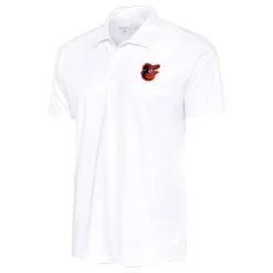 Men's Baltimore Orioles Antigua White Apex Polo