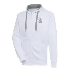 Men's St. Louis Cardinals Antigua White Metallic Victory Full-Zip Hoodie