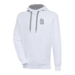 Men's St. Louis Cardinals Antigua White Metallic Victory Pullover Hoodie