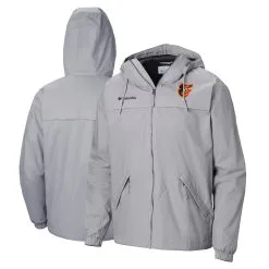 Men's Baltimore Orioles Columbia Gray Oroville Creek Lined Full-Zip Jacket