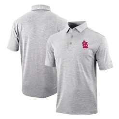 Men's St. Louis Cardinals Columbia Gray Omni-Wick Polo