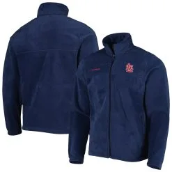 Men's St. Louis Cardinals Columbia Navy Steens Mountain Full-Zip Jacket