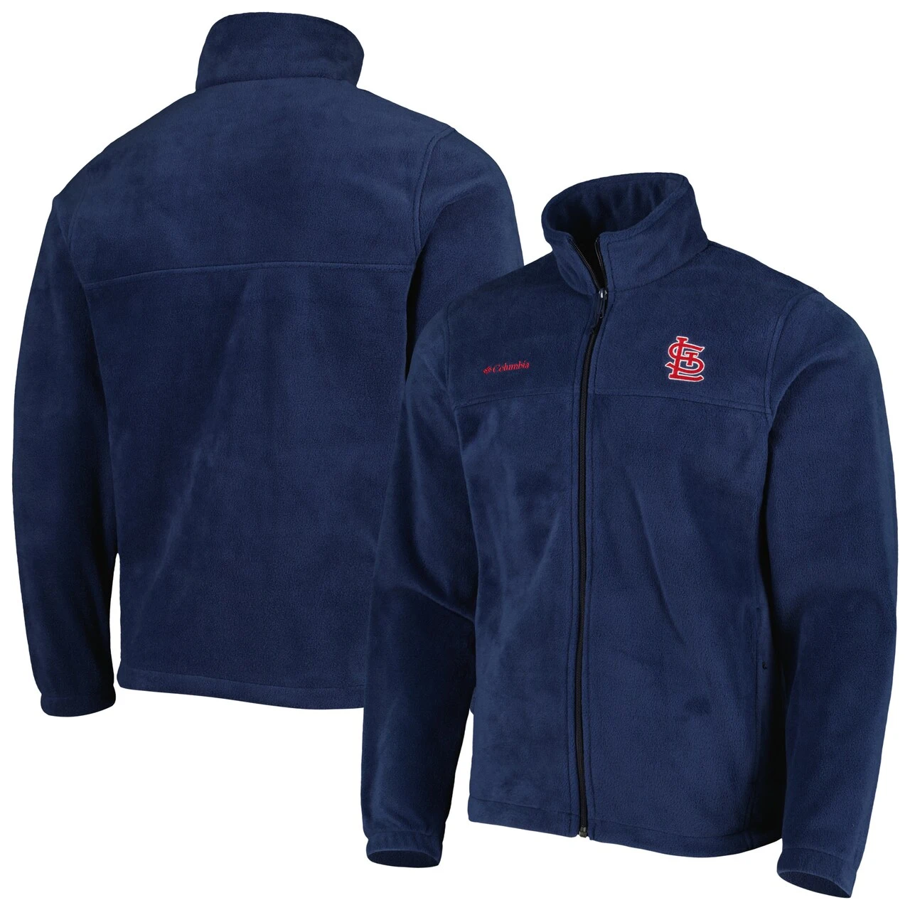 Men's St. Louis Cardinals Columbia Navy Steens Mountain Full-Zip Jacket