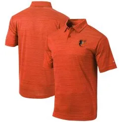 Men's Baltimore Orioles Columbia Orange Set Omni-Wick Polo