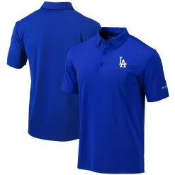 Men's Los Angeles Dodgers Columbia Royal Omni-Wick Drive Polo