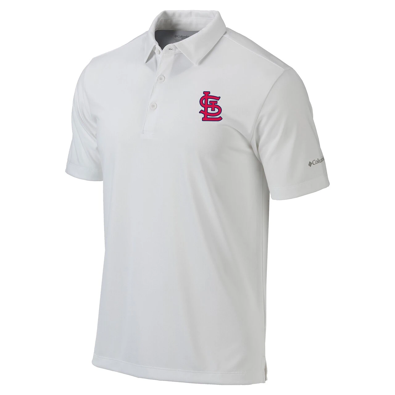 Men's St. Louis Cardinals Columbia White Omni-Wick Drive Polo - Image 2