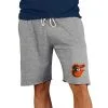 Men's Baltimore Orioles Concepts Sport Gray Mainstream Terry Shorts