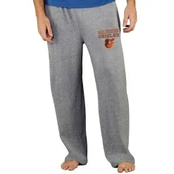 Men's Baltimore Orioles Concepts Sport Gray Team Mainstream Terry Pants