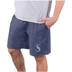 Men's Seattle Mariners Concepts Sport Navy Quest Knit Jam Shorts
