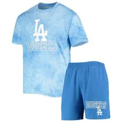 Men's Los Angeles Dodgers Concepts Sport Royal Billboard T-Shirt & Shorts Sleep Set