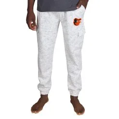 Men's Baltimore Orioles Concepts Sport White Alley Fleece Cargo Pants