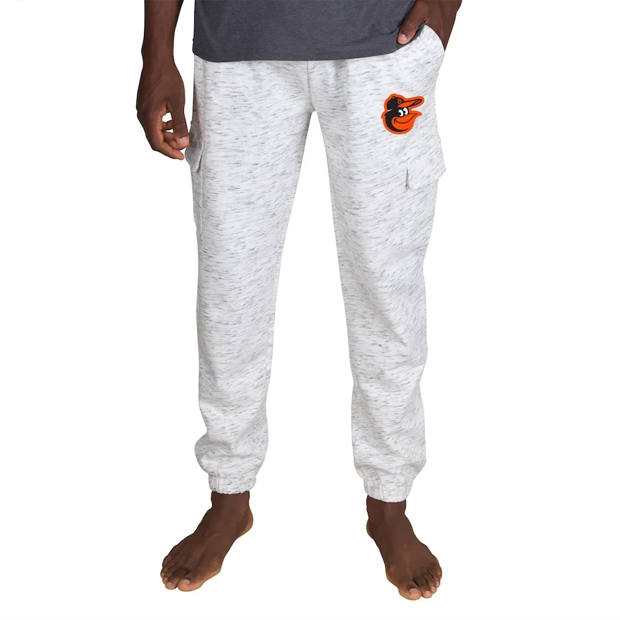 Men's Baltimore Orioles Concepts Sport White Alley Fleece Cargo Pants