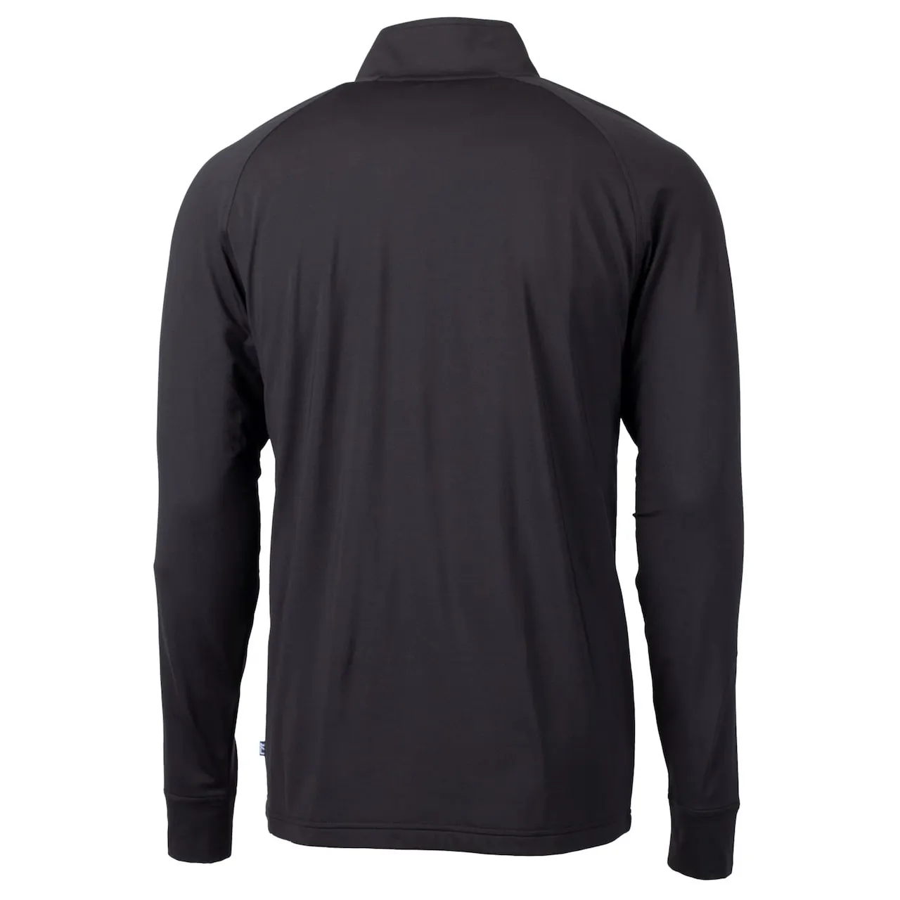 Men's Baltimore Orioles Cutter & Buck Black Adapt Eco Knit Stretch Recycled Quarter-Zip Pullover Top - Image 3