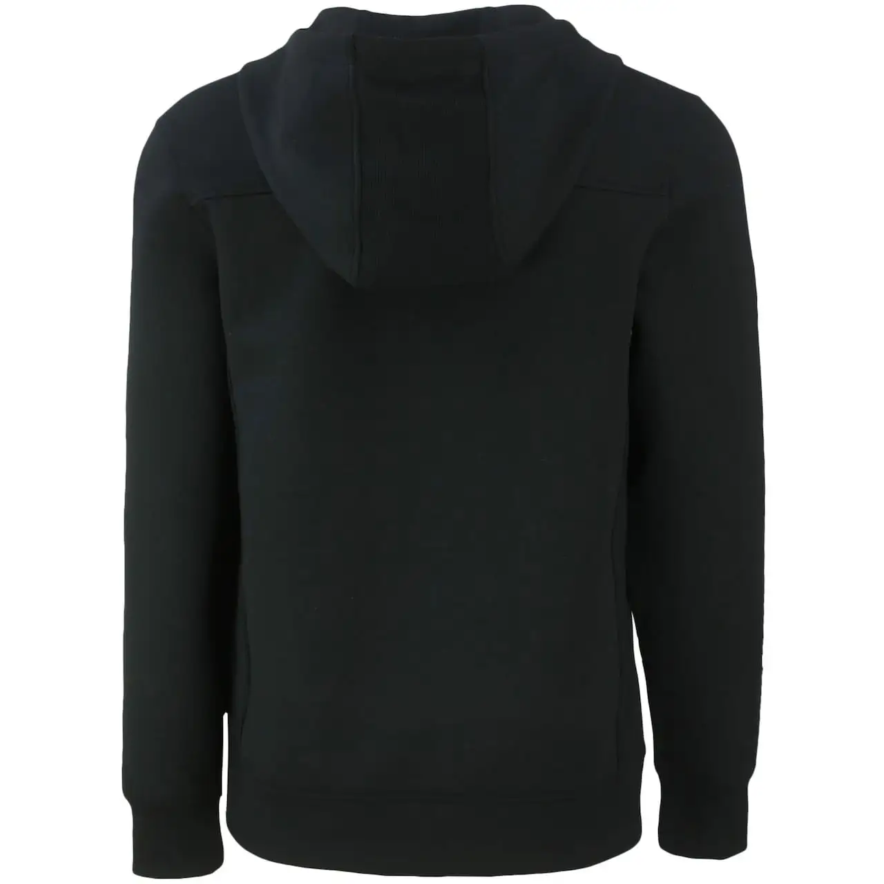 Men's Los Angeles Dodgers Cutter & Buck Black Roam Eco Half-Zip Recycled Pullover Hoodie - Image 3