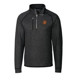 Men's Baltimore Orioles Cutter & Buck Gray Mainsail Half-Zip Pullover Jacket