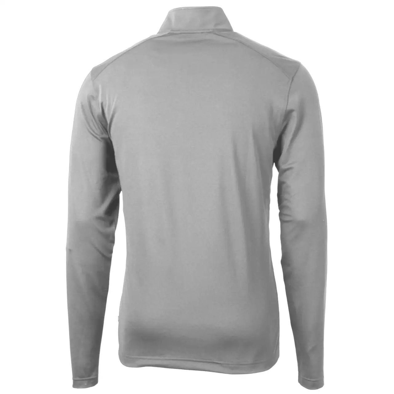 Men's Kansas City Royals Cutter & Buck Gray Virtue Eco Pique Recycled Quarter-Zip Pullover Top - Image 3