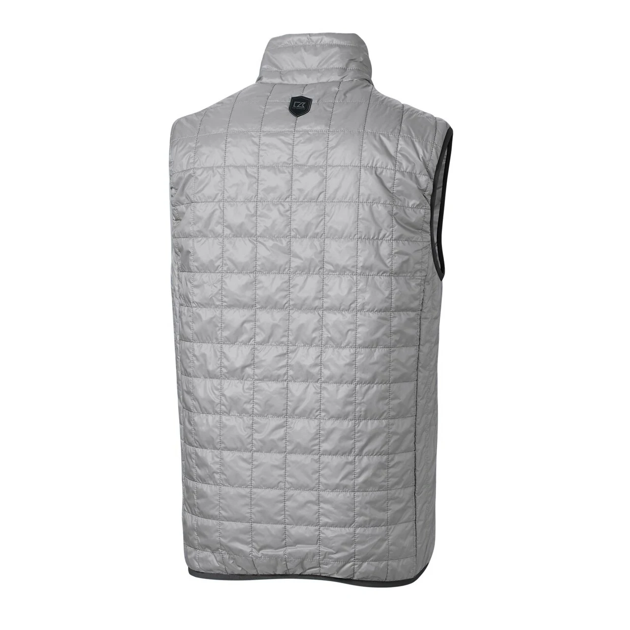 Men's Seattle Mariners Cutter & Buck Gray Rainier Full-Zip Puffer Vest - Image 3