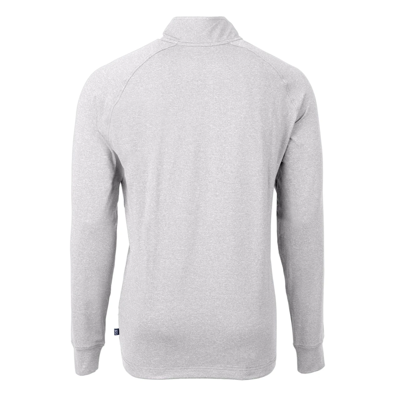 Men's Baltimore Orioles Cutter & Buck Heather Gray Adapt Eco Knit Stretch Recycled Quarter-Zip Pullover Top - Image 3
