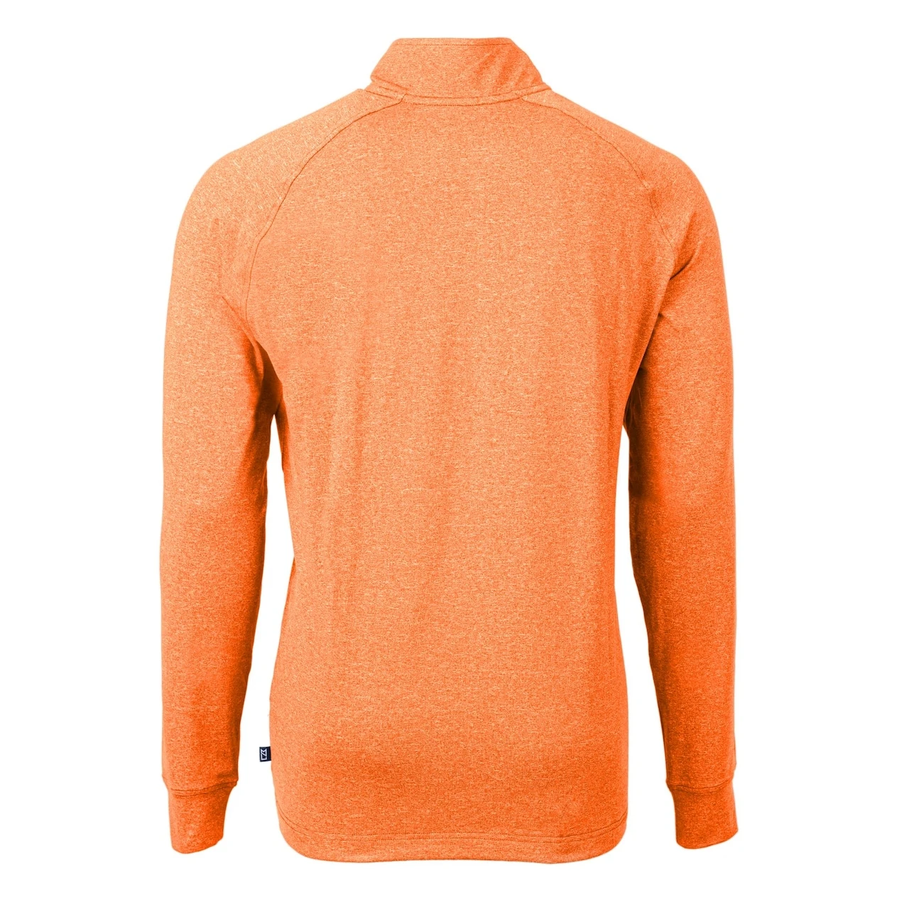 Men's Baltimore Orioles Cutter & Buck Heather Orange Adapt Eco Knit Stretch Recycled Quarter-Zip Pullover Top - Image 3