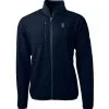 Men's Seattle Mariners Cutter & Buck Navy Cascade Eco Sherpa Fleece Full-Zip Jacket