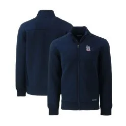 Men's St. Louis Cardinals Cutter & Buck Navy Stars & Stripes Roam Eco Recycled Full-Zip Jacket