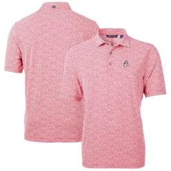 Men's Baltimore Orioles Cutter & Buck Red Americana Logo Virtue Eco-Pique Botanical Recycled Polo